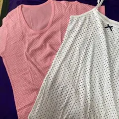 値下げ!新品未使用2枚セット女児キャミソール160 半袖シャツ150のセット