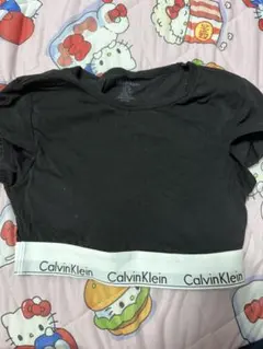 Calvin Klein クロップドTシャツ ブラック