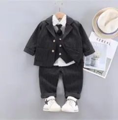 80cm ブラック 男の子 フォーマル スーツ 5点 結婚式 入学式 七五三