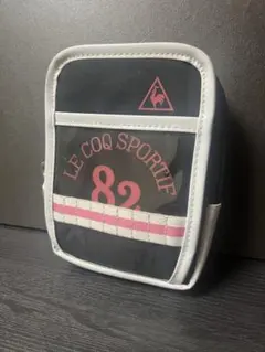 le coq sportif 82 ポーチ ブラック ホワイトのサムネイル