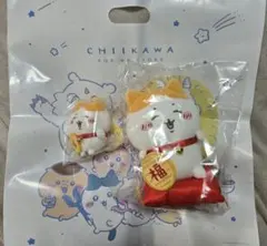 ちいかわ 招福 ハチワレ マスコット ぬいぐるみ 2点セット 招き猫