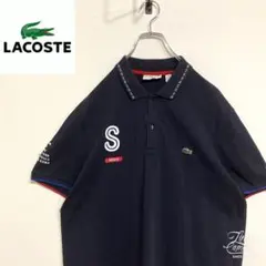 超人気❗️ラコステ　ワンポイントロゴポロシャツ　XXL 90s刺繍古着希少レア半袖