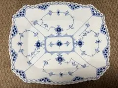 新品 ロイヤルコペンハーゲン フルレース オーバルディッシュ 25cm 372