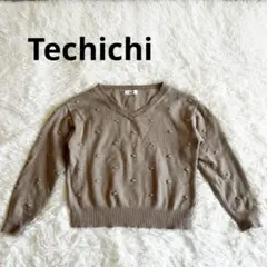 テチチ　Té chichi ブラウン　Vネックニット