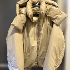 UNIQLO U フード付きジャケット M ベージュ