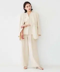 セットアップ♪リネンライクキャンバス ジャケット パンツセット！UNTITLEDのサムネイル