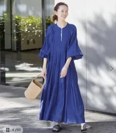 ジャーナルスタンダード オリエンタルマキシワンピース ブルー 新品未着用