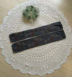 【新品未使用】フェリシモ 花柄刺繍 アームカバー グレーのサムネイル