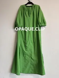 OPAQUE.CLIP オペーク エアリーコットン ミドルワンピース 薄手38