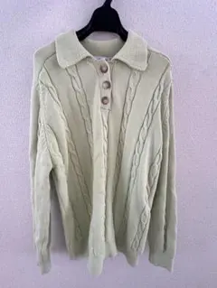 ZARA ニット S グリーン