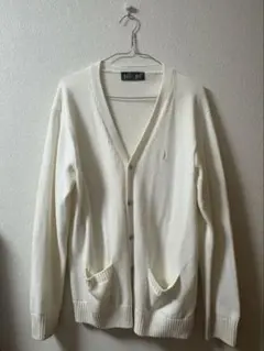 綿×裏暖プレーティングカーディガン7G ショコラ女神 オフホワイト11号