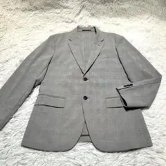 UNIQLO 感動ジャケット M グレンチェック グレー メンズ