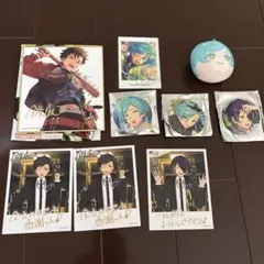 あんスタ 流星隊 缶バッジ 色紙 ぱしゃっつ おまんじゅうにぎにぎマスコット