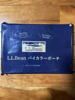 L.L.Bean バイカラー ポーチ レッド×ネイビーのサムネイル
