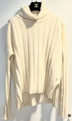 エストネーション・リブハイネック・タートルネックセーター ／サイズ38