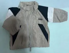 petit main ベージュ ジップアップジャケット 80