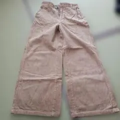GU ワイドパンツ　コーデュロイ ベージュ