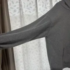 メンズパーカー灰色裏起毛XL