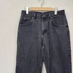 ラングラー　ブラックデニム　ストレート　アメリカ古着　W32 L30 3044