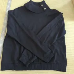 ザラタートルネック トレーナー　ブラック