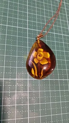 レトロネックレス　鼈甲？