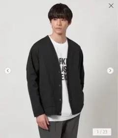 【美品】ドットメッシュ カーディガン green label relaxing