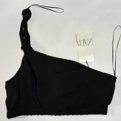 【ZARA】ワンショルダー 黒 Lサイズ ネジネジタイプ