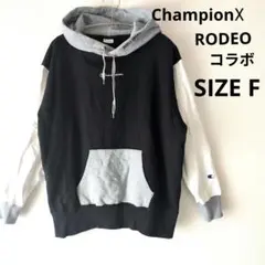 Champion☓Rodeo Crowns コラボ パーカーSIZE F