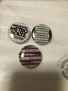 三代目JSB UNKNOWN METROPOLIZ ミニ缶バッジ 3個セット
