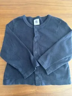 プチバトー コットン カーディガン ネイビー 紺 トップス 81㎝ 18m
