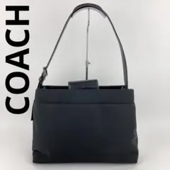 COACH コーチ 7412 ワンショルダーバッグ 肩掛け 無地 黒 良品