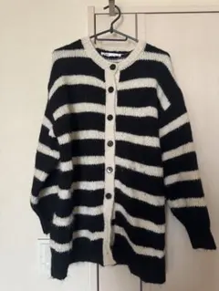 【匿名配送】ZARA ボーダーカーディガン