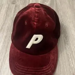 PALACE バーガンディ ベルベットキャップ