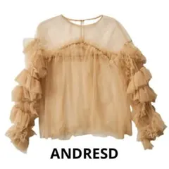 ANDRESD デコラティブチュールトップス オケージョンドレス 結婚式 二次会