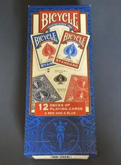 Bicycle 12デッキ トランプセット 赤6 青6