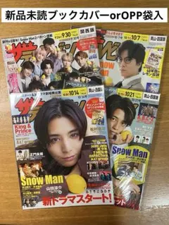 新品未読 ザ・テレビジョン4冊セット② ブックカバー・OPP袋入