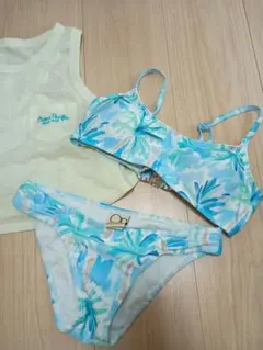 レディース　リーフ柄水着セット　 7Sサイズ