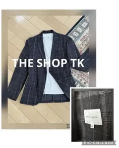 最終値下げ♪ THE SHOP TK サッカージャケット グレンチェックのサムネイル