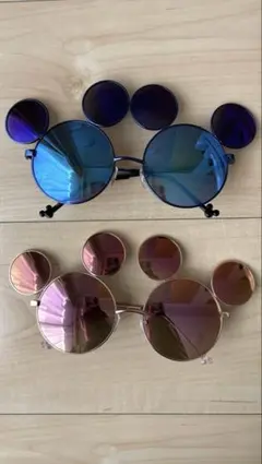 ディズニーランド　ミッキー型サングラス