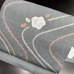 4-99 名古屋帯 九寸 美品 正絹 着物 名古屋仕立て 絞り 縮緬
