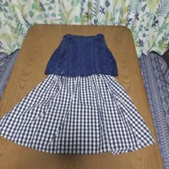 GUノースリーブワンピース１４０cm