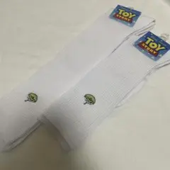 トイストーリー　エイリアン　リトルグリーンメン　靴下　ソックス　ルーズ