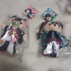 鬼滅の刃 竈門炭治郎　禰豆子 ベア ぬいぐるみ ジャンプショップ