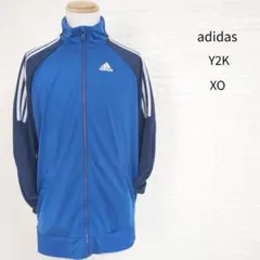 adidas アディダス Y2K トラックジャケット 青 3本ライン *876
