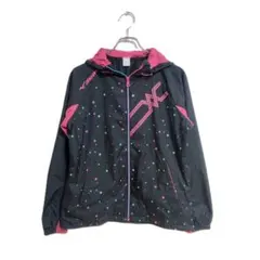 MIZUNO ナイロンジャケット L ブラック ドット柄 部活 アウトドア 羽織