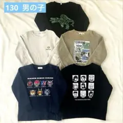 男の子130 トレーナー5点まとめ売り 長袖 着替え グローバルワークのサムネイル