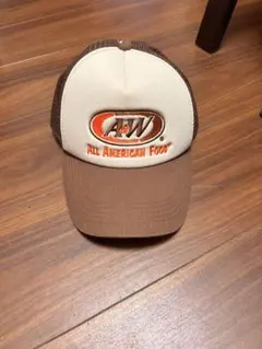 A&W メッシュキャップ ブラウン ベージュ