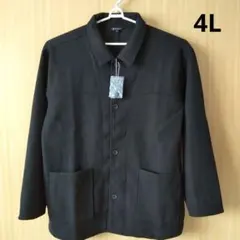 ☆新品☆4L メンズ フリース ジャケット ブラック ブルゾン