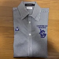 ルコック スポルティフ ゴルフ長袖ポロシャツ ストライプ柄