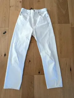 ■ブラックバイマウジー　ホワイトワイドデニム